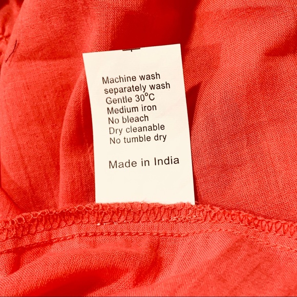 Chandamama Kids Bohemian Coral Red Dress - Picture 6 of 7